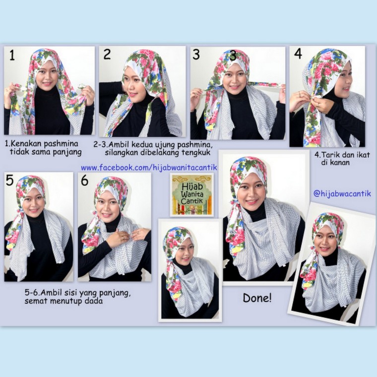 hijab tutorial pashmina chiffon