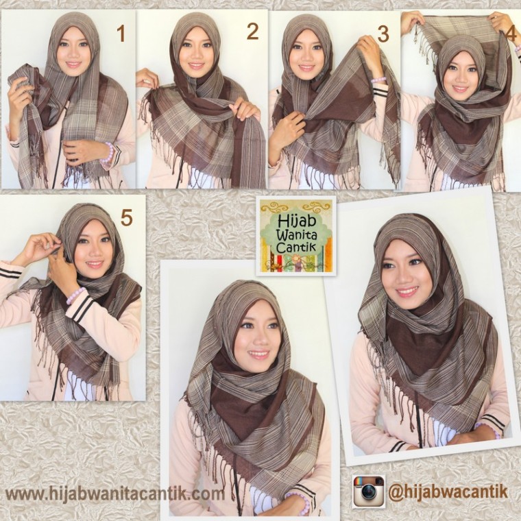 Hijab Tutorial Pashmina  Hijab Wanita Cantik